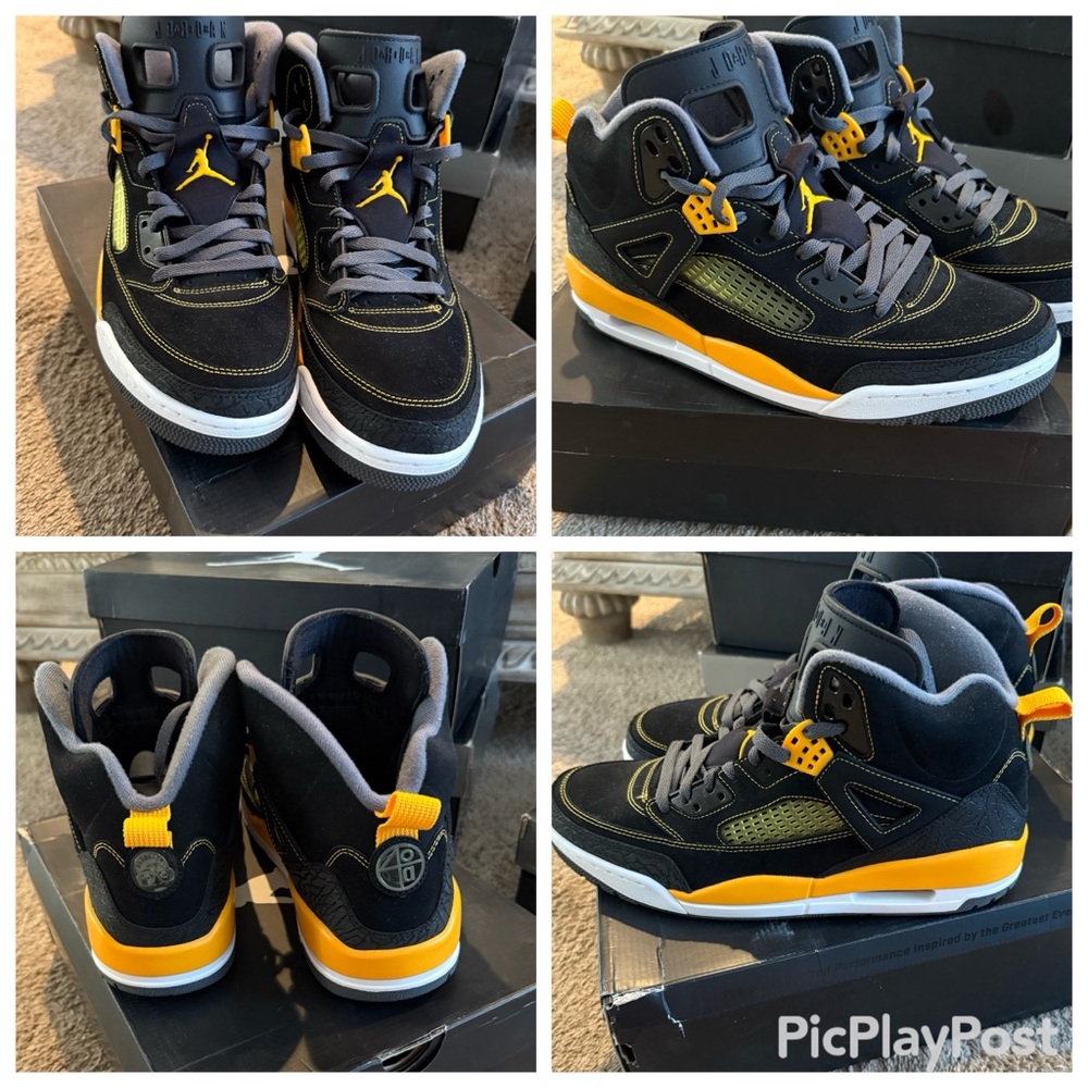 Men’s Black and Yellow Sneakers